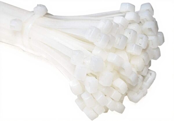 Serre-câbles ERKO 100 pièces blanc résistant température