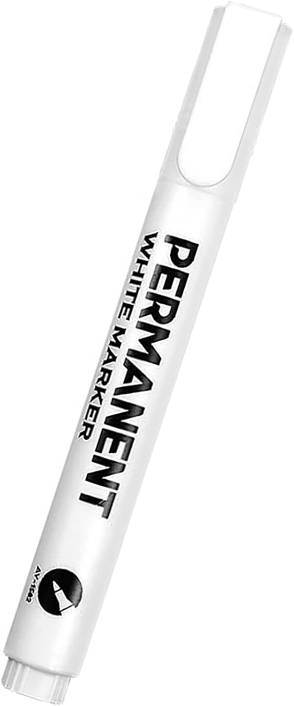 Marqueur blanc permanent EUZUXU 2 mm imperméable verre-0