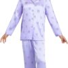 Pyjama fille satin Ewbob confortable cadeau Noël 5-14 ans-1