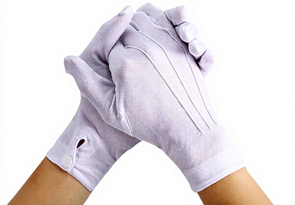 Gants coton blancs Shappy formel bijoux inspection 2 paires