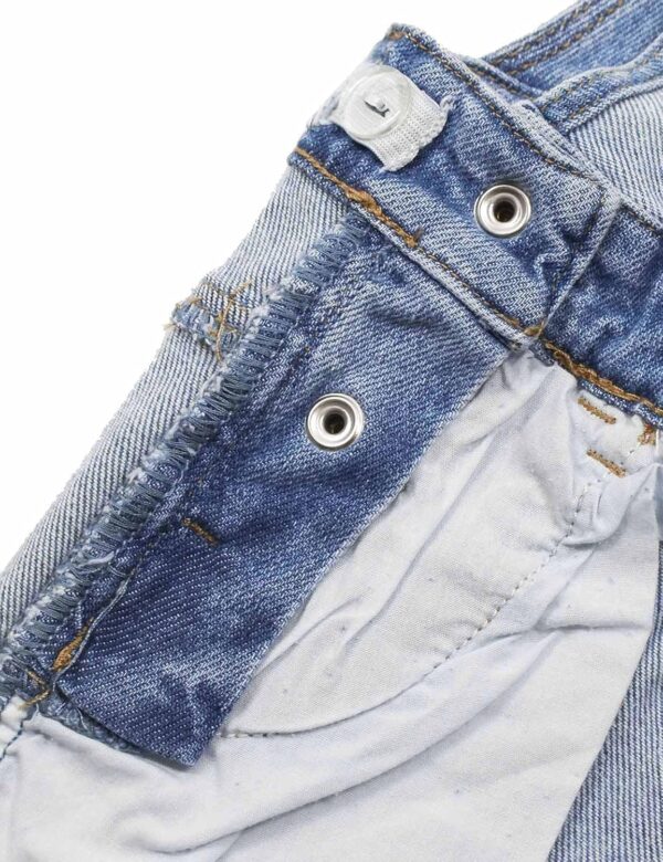 Salopette jean fille KIDSCOOL SPACE déchiré confortable-3