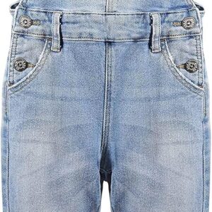 Salopette jean fille KIDSCOOL SPACE déchiré confortable-0