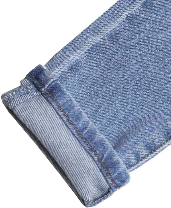 Salopette jean fille KIDSCOOL SPACE déchiré confortable-5