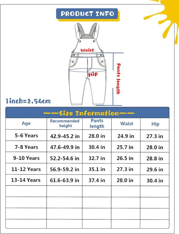 Salopette jean fille KIDSCOOL SPACE déchiré confortable-6