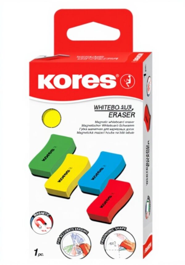 Effaceur magnétique tableau blanc Kores ergonomique léger