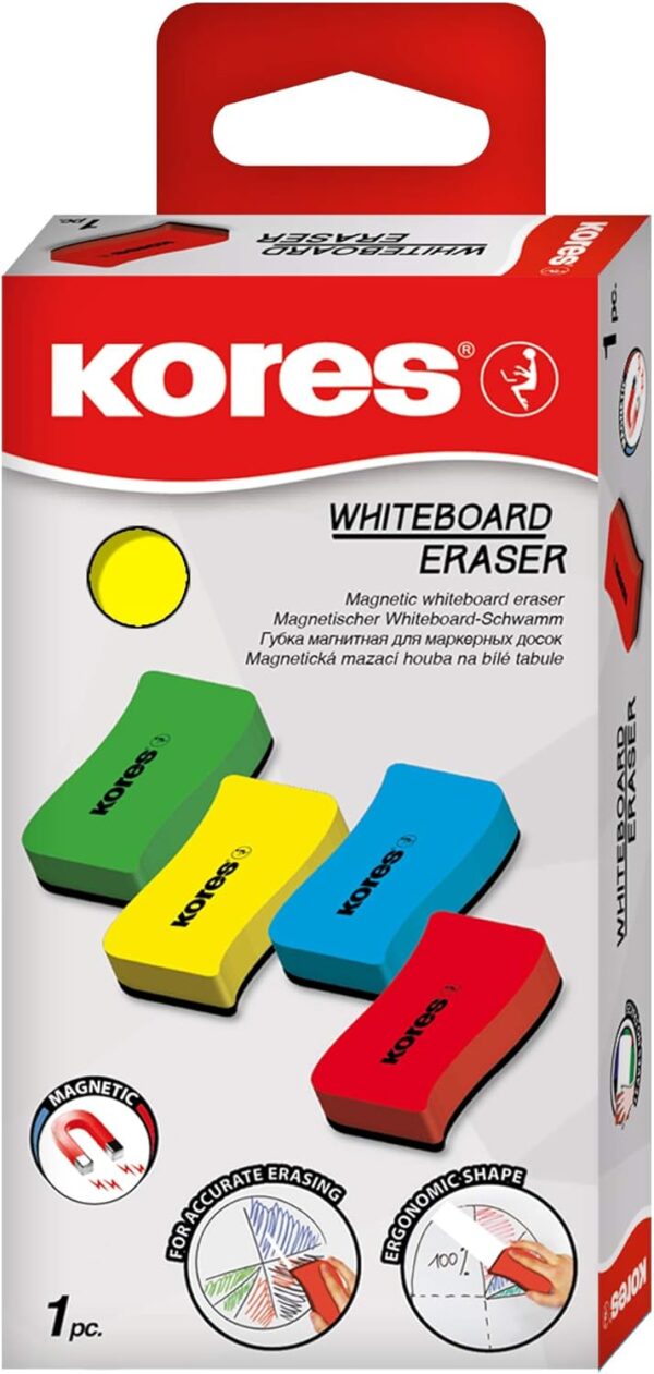 Effaceur magnétique tableau blanc Kores ergonomique léger-0