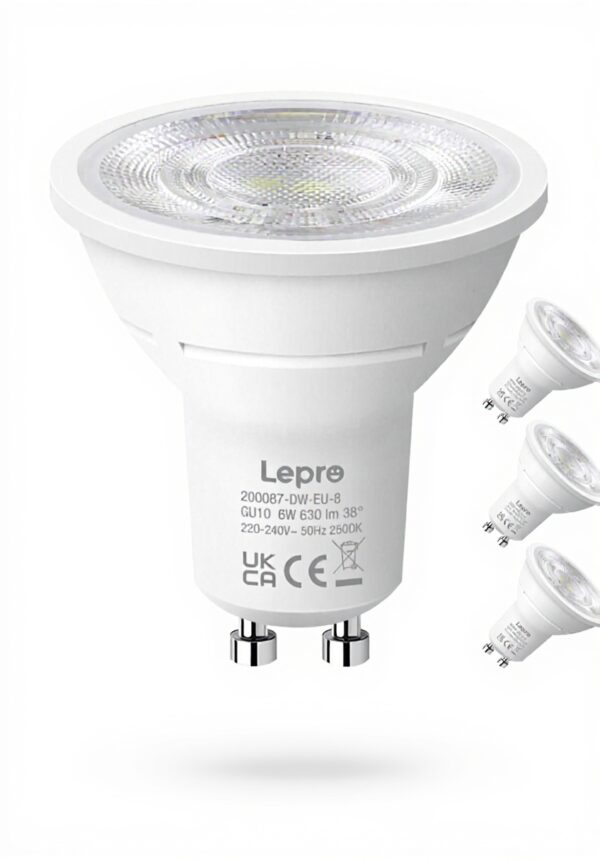 Ampoule LED GU10 Lepro Blanc Froid 6500K Économie d'énergie