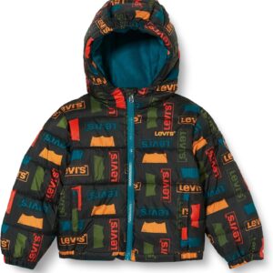 Blouson Levi's bébé garçon doudoune polaire logo imprimé-0