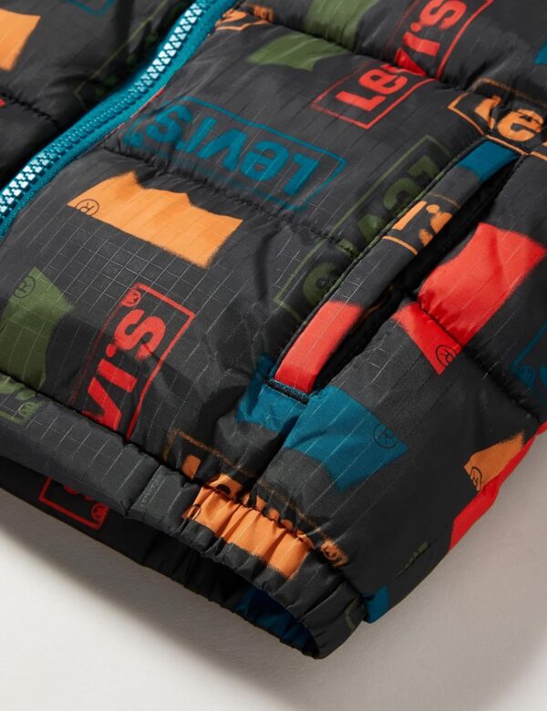 Blouson Levi's bébé garçon doudoune polaire logo imprimé-3