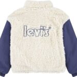 Blouson fille Levi's sherpa capuche coupe ajustée-0