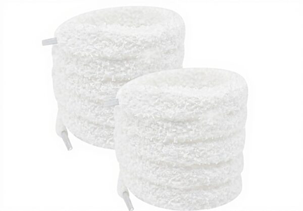 Lacets en peluche Lufdegim lot 2 paires coton large adulte
