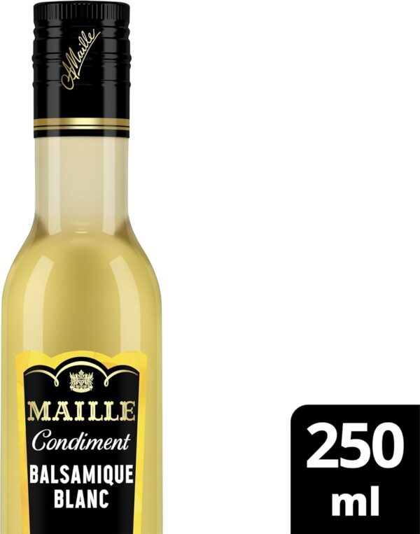 Vinaigre balsamique blanc Maille condiment fruité lot 3-2