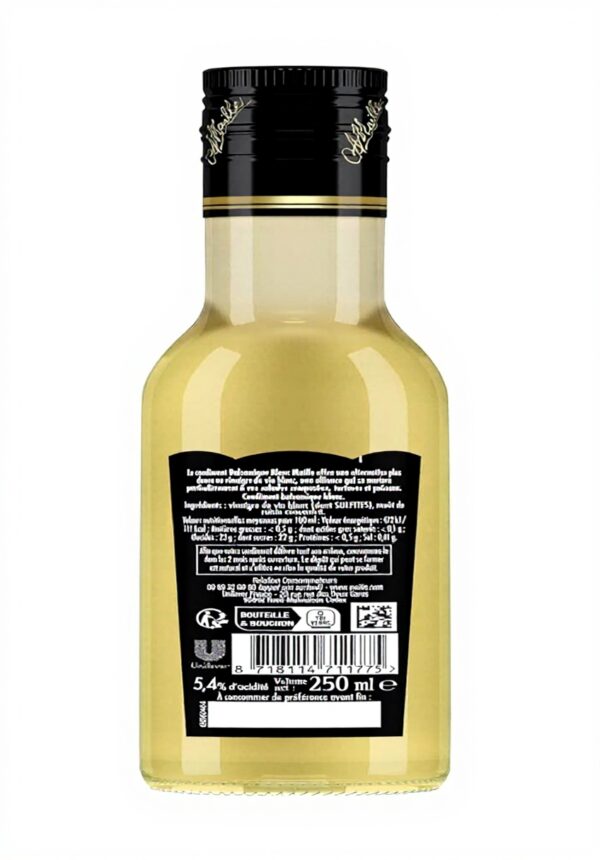 Vinaigre balsamique blanc Maille condiment fruité lot 3