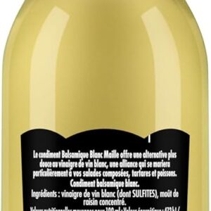 Vinaigre balsamique blanc Maille condiment fruité lot 3-1