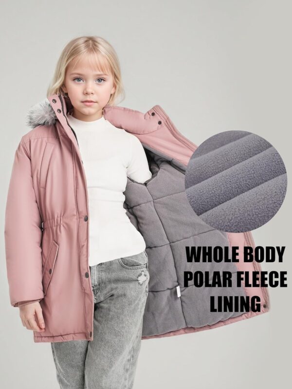 Manteau d'hiver fille maoo garden parka ski fourrure-3