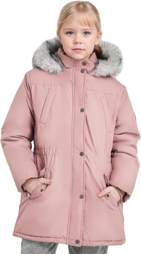 Manteau d'hiver fille maoo garden parka ski fourrure-0