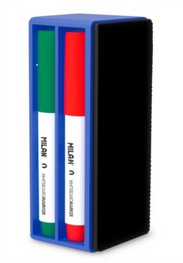 Marqueurs tableau blanc Milan boîte effaceur magnétique 4