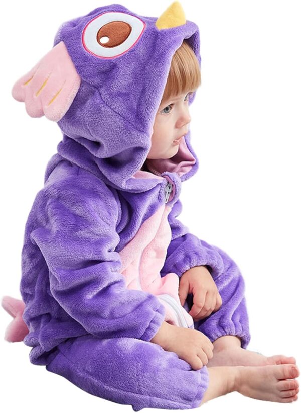 Combinaison bébé Momolaa polaire animaux nouveau-né fille-0