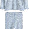 Pyjama fille lot 3 NEXT doux fleurs enfants nuit-5