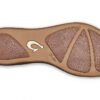 Sandales OLUKAI Aukai Tan cuir souple confort femme