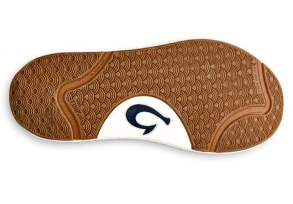 Baskets OLUKAI Laeahi Li ILI homme cuir imperméable bleu