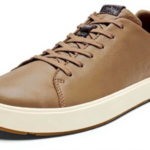 Baskets OLUKAI Laeahi Li ILI homme cuir imperméable marron