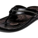 Sandales Olukai Mea Ola Homme Cuir Brun Confortable