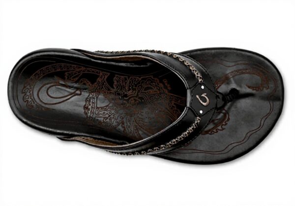 Sandales Olukai Mea Ola Homme Cuir Brun Confortable