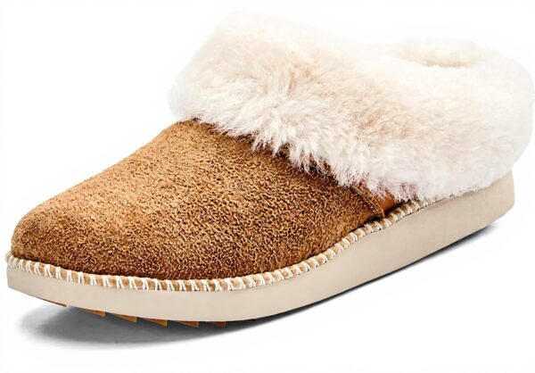OLUKAI Femme Kui Chausson Cuir Peau Mouton Confortable