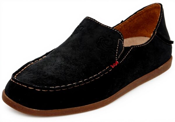 Mocassin OluKai Femme Pehuea Dk Java Tan Cuir