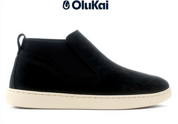 OLUKAI Pehuea Mid Basket Femme Cuir Imperméable