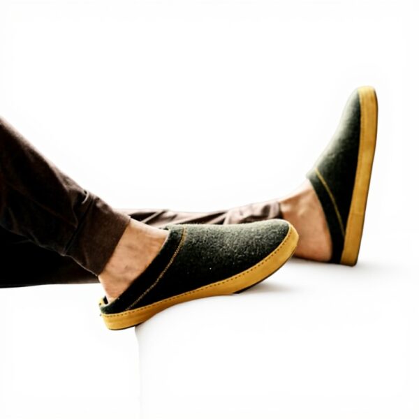 Pantoufles homme OLUKAI Hamani Hulu laine confort peau