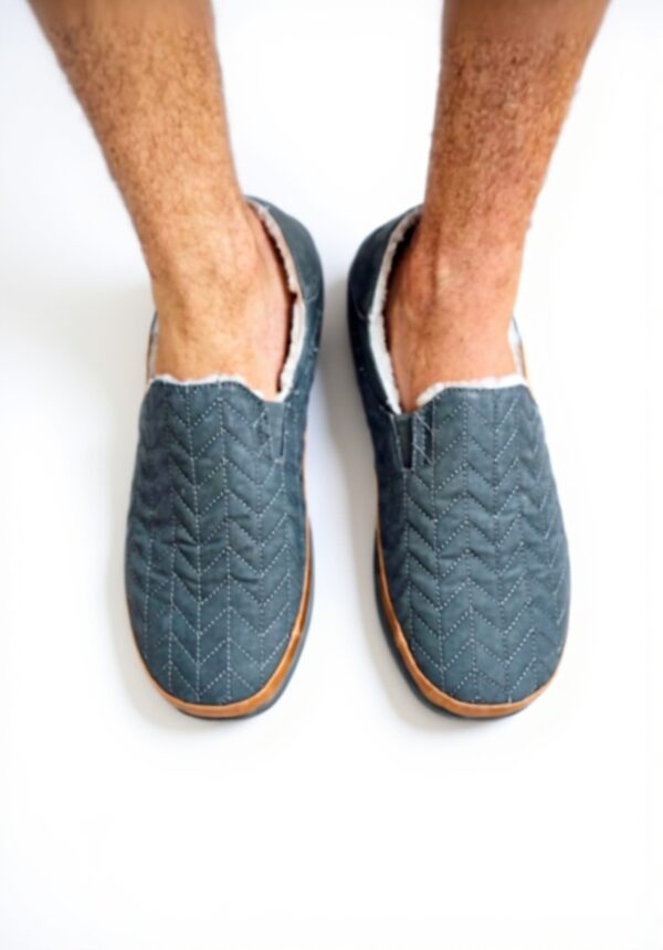 Pantoufles homme OLUKAI Hanohano toile cirée semelle