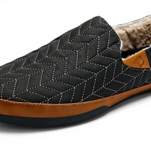 Pantoufles homme OLUKAI Hanohano toile cirée semelle