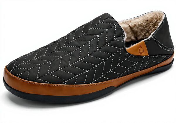 Pantoufles homme OLUKAI Hanohano toile cirée semelle