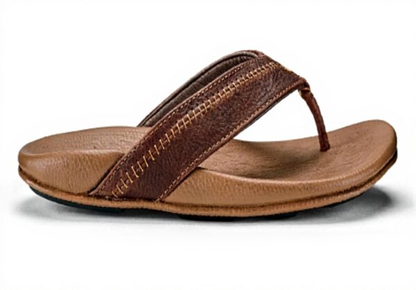 Sandales OLUKAI Hiapo cuir homme plage confort durable