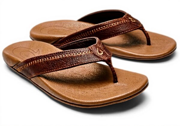 Sandales OLUKAI Hiapo cuir homme plage confort durable