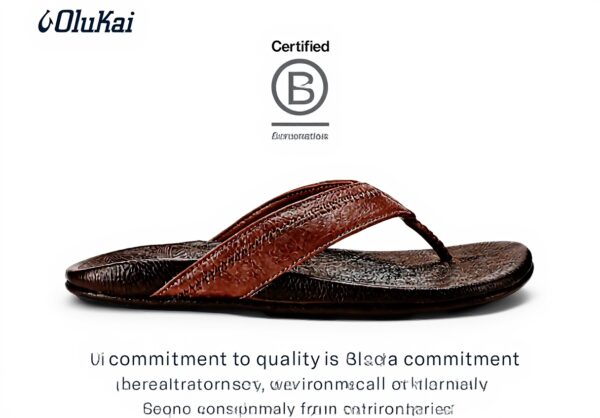 Sandales OLUKAI HiapoFlop Cuir Pleine Fleur Unisexe