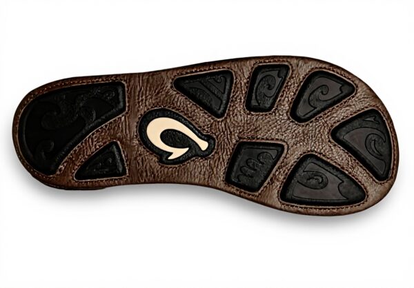 Sandales OLUKAI HiapoFlop Cuir Pleine Fleur Unisexe