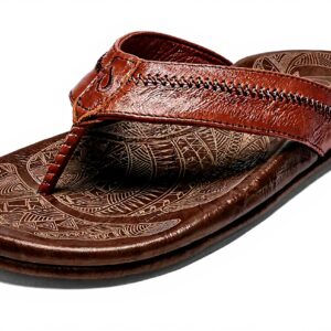 Sandales OLUKAI HiapoFlop Cuir Pleine Fleur Unisexe