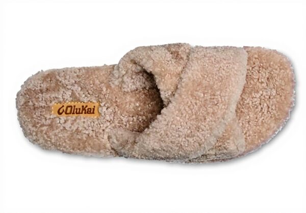 Pantoufles OLUKAI Hila Heu femme peau mouton antidérapantes