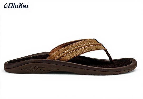 Sandales OluKai Hokua Homme Tan Confort Plage