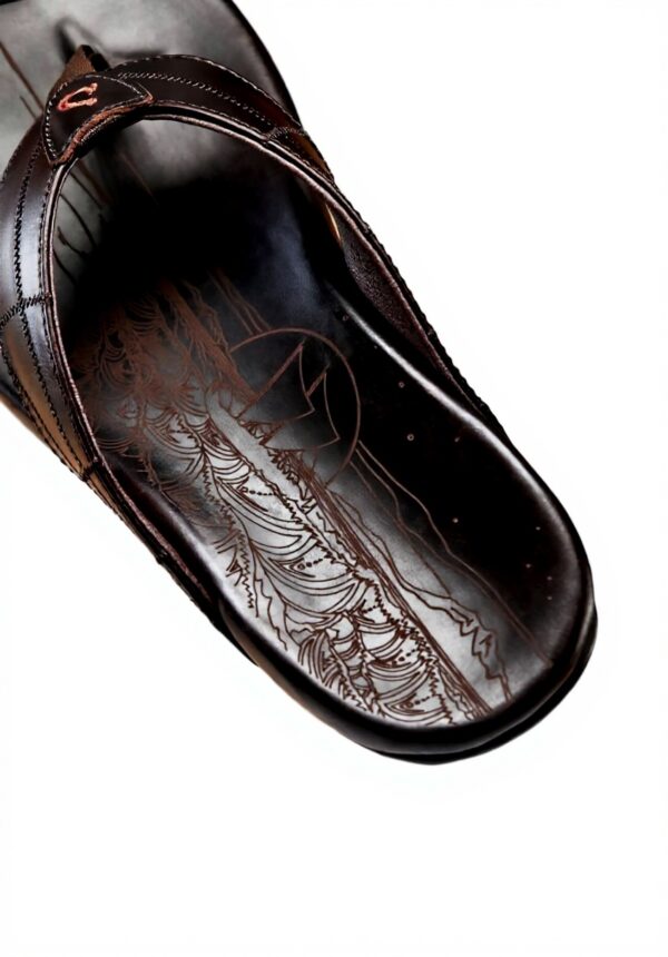 Sandales homme OLUKAI Hokulea Kia cuir pleine fleur confort