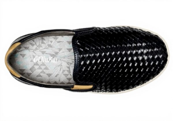 Basket OluKai Homme Laeahi Lauhala Cuir Tissé Main