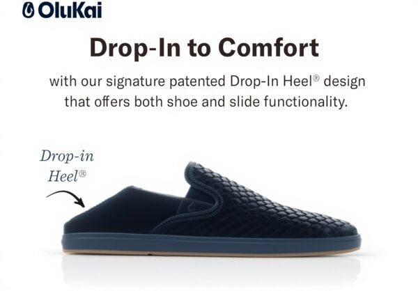 Basket OluKai Homme Laeahi Lauhala Cuir Tissé Main