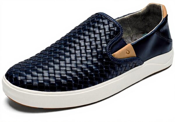 Basket OluKai Homme Laeahi Lauhala Cuir Tissé Main