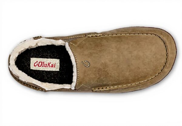 Chausson OLUKAI Homme Moloā Cuir Doublure Peau Mouton