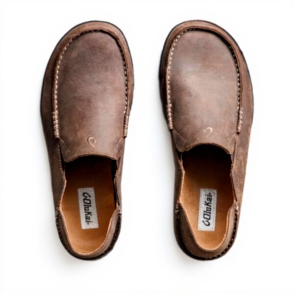 Mocassin OluKai Homme Moloa cuir nubuck semelle anatomique
