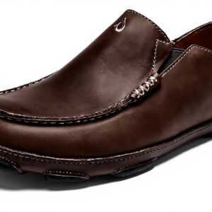 Mocassin OluKai Homme Moloa cuir nubuck semelle anatomique