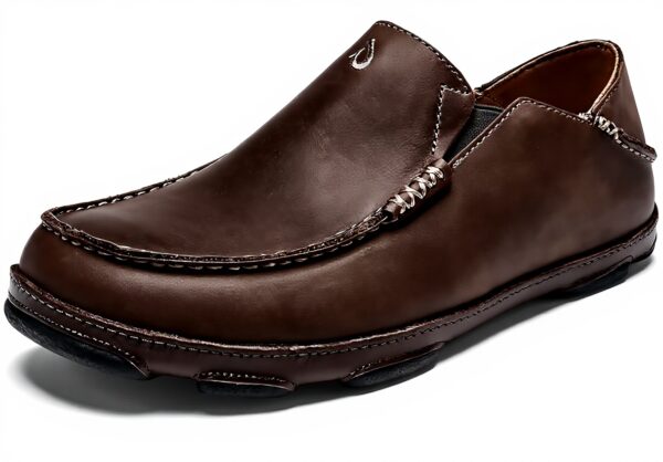Mocassin OluKai Homme Moloa cuir nubuck semelle anatomique